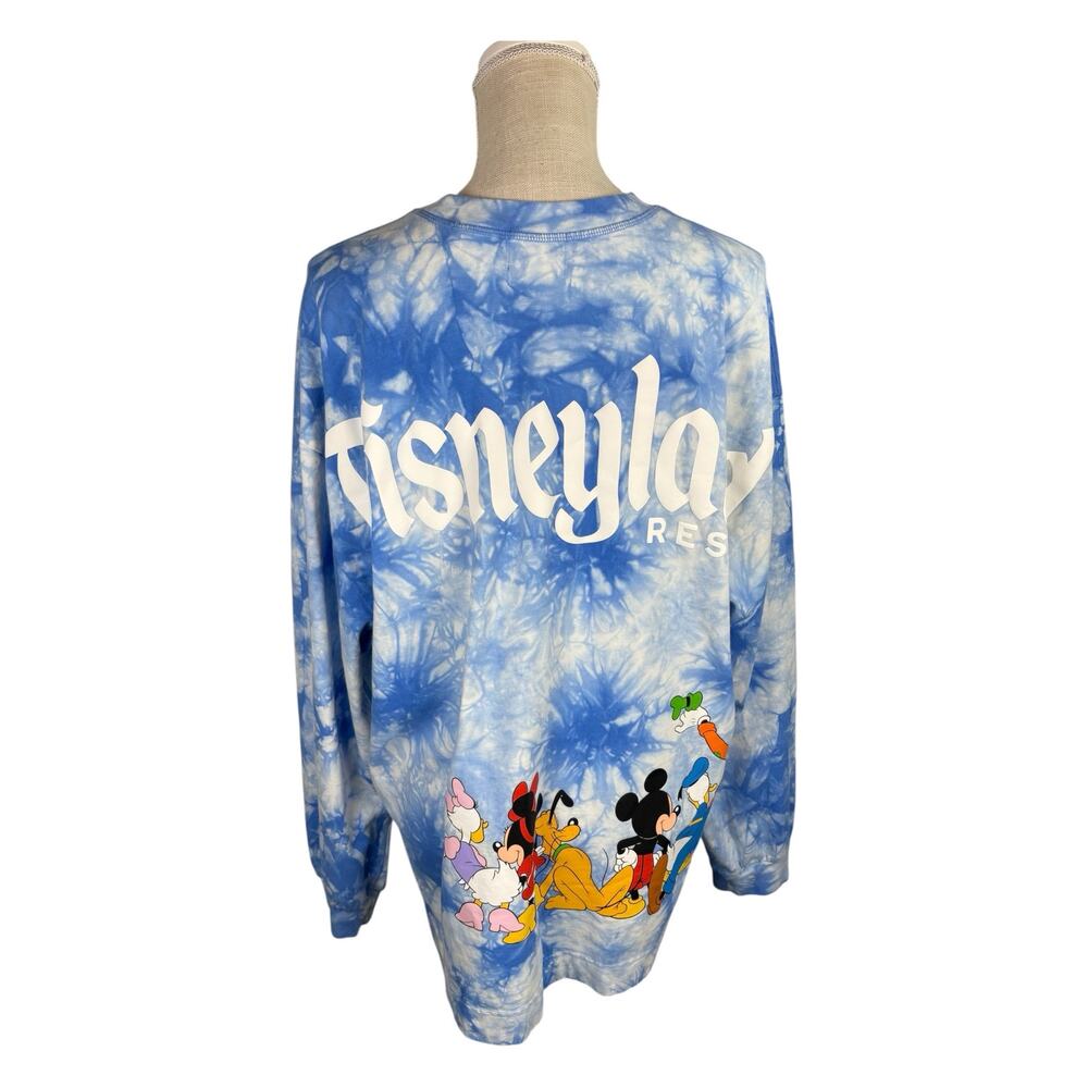 Disneyland Resort Long Sleeve Tie Dye Graphic Celebration Shirt Women's Large - Picture 6 of 9